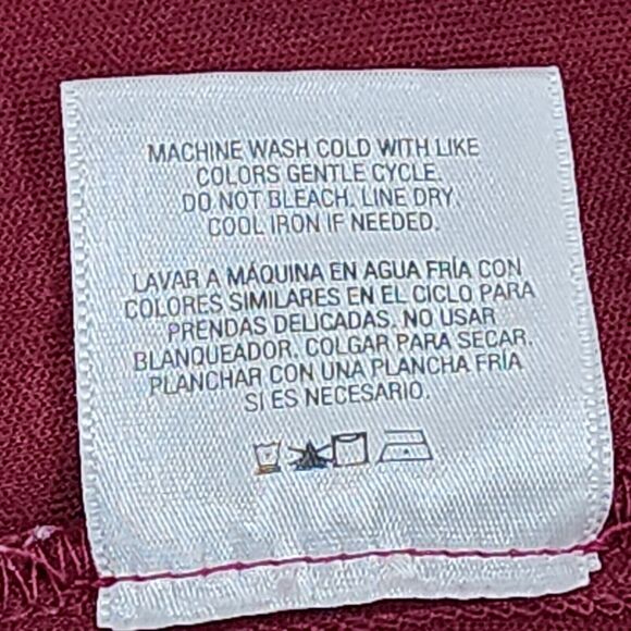 Simply Styled by Sears Lace Knee Length Burgundy Dress Size L Made In India - Picture 7 of 11